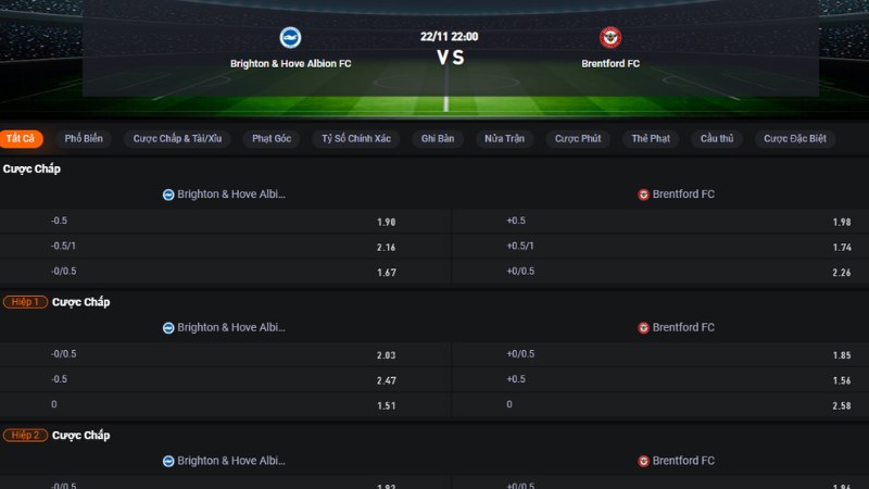 Brighton vs Brentford